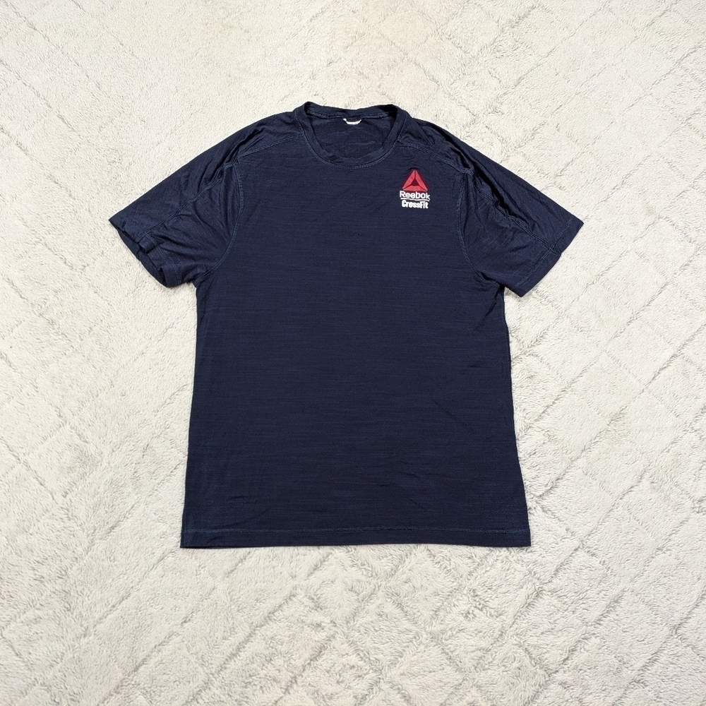 Reebok CrossFit Shirt Men's S Blue Navy Activchill Training Top Games